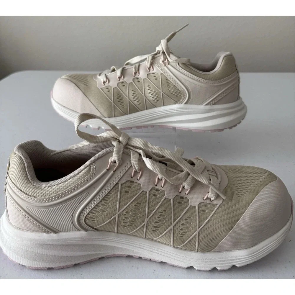 KEEN Utility Vista Energy Composite Toe Work Shoes Beige Women's Size 10M